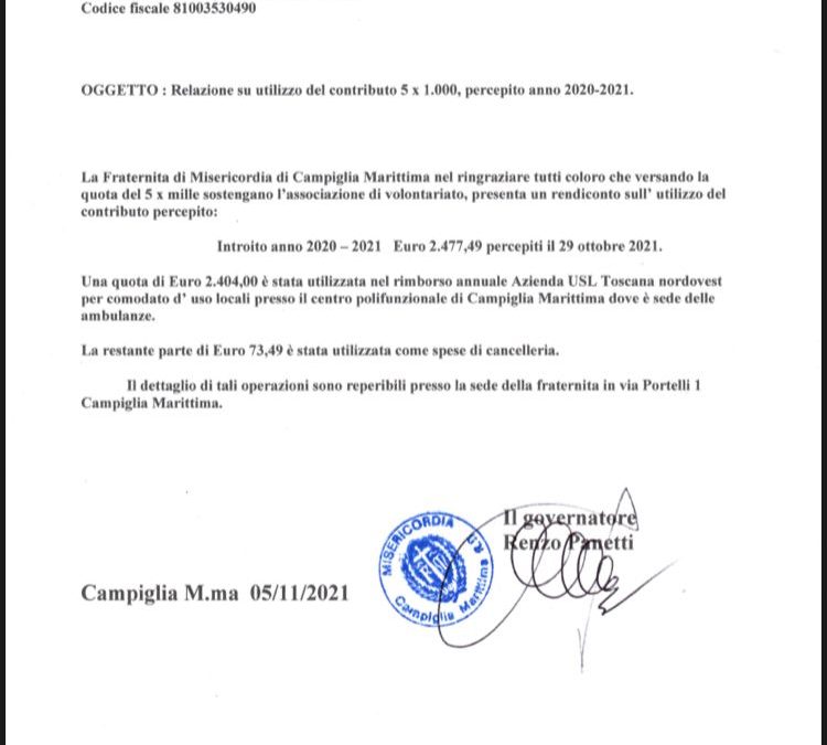 Relazione 5×1000